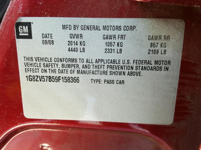 Photo 10 of 1G8ZV57B59F158366