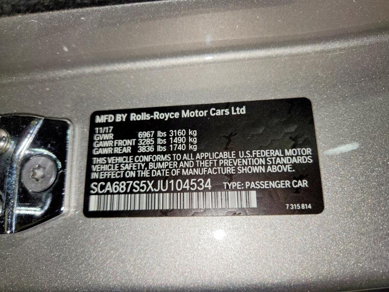 Photo 12 of SCA687S5XJU104534